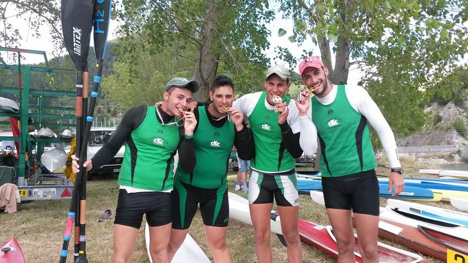 I ragazzi del K4 Under 23 metri 500