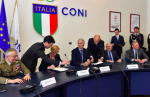ACCORDO CONI-MINISTERO DELLA DIFESA, ALLA FIRMA PRESENTE ANCHE IL PRESIDENTE FEDERALE LUCIANO BUONFIGLIO