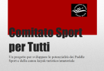 1° CSxT CONVENTION: IL 4-5-12 FEBBRAIO LO SPORT PER TUTTI SI RIUNISCE A CASTEL GANDOLFO
