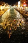 DALLE SOCIETA': CANOISTI DELL'IDROSCALO CLUB IN VERSIONE NATALIZIA TRA I NAVIGLI