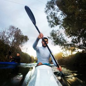 Romeo ed Attinà Tassone sul Fiume Anapo