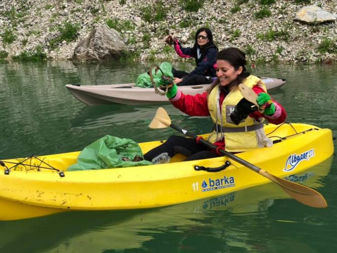 Pulizia Lago del Turano - Rieti